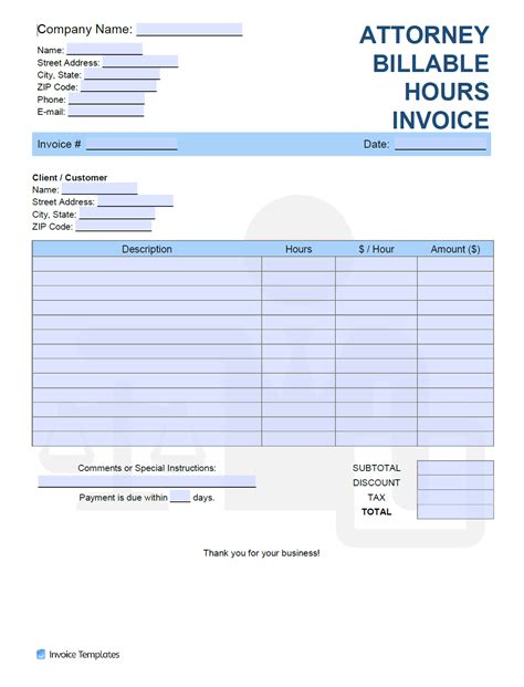 welding invoice template|invoice for billable hours template.